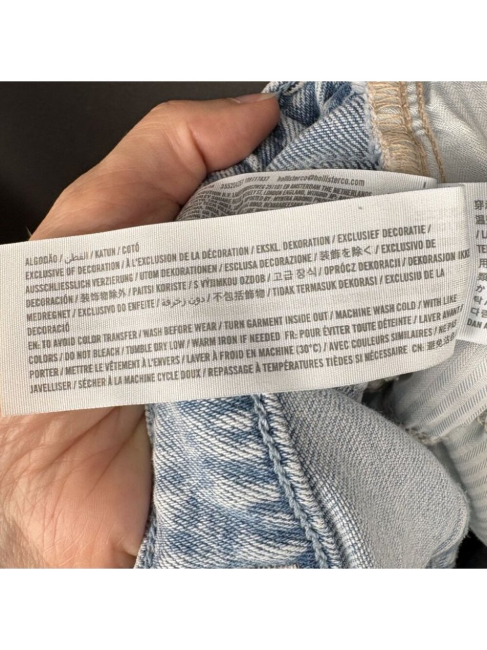 Hollister Pale Blue Flare Jeans - Picture 6 of 9